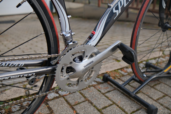 Fahrrad Specialized Rennrad schwarz (nach dem Service)